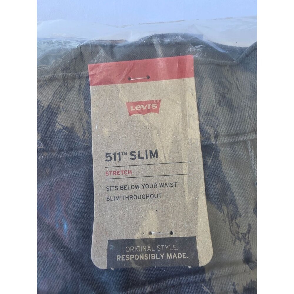 Levi's Mens 511 Slim Men's Jeans Grey/Black 3D : 34 30 - Picture 2 of 6
